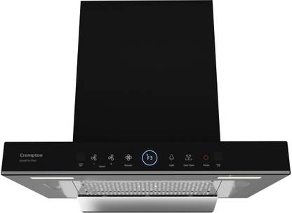 Crompton CHD-QPPB60FLE-MBL Auto Clean Wall Mounted Black 1480 CMH Chimney