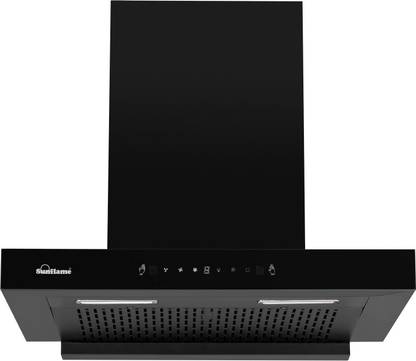 Sunflame Chimney Glanza 60 Black, Auto Clean, Gesture Control 1250 m3/h Auto Clean Wall Mounted BLACK 1250 CMH Chimney