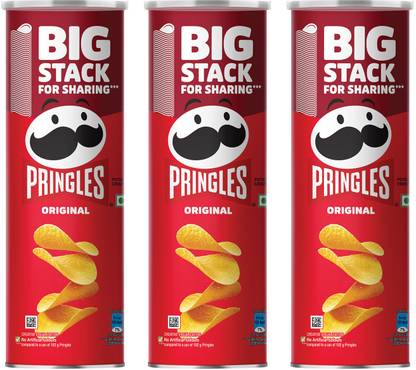 Pringles Original Potato Chips, Crispy Snack, Classic Salted Chips