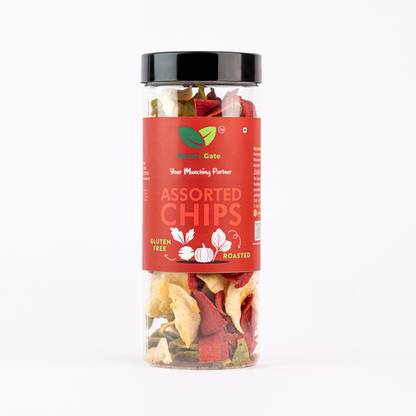 Nature Gate Assorted Chips Healthy & Crispy Superfood Snacks, High in Protein & Fiber Chips