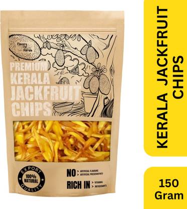 FLAVORS OF KERALA Premium Kerala Jackfruit Chips | Crispy, Tasty, Namkeen Snack Wafers