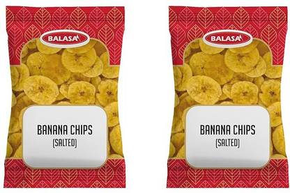 balasa Salted Banana Chips 360 gram, Crunchy and Crispy Kela Chip 180 gram (pack of 2) Chips