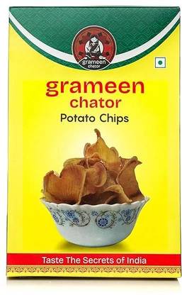 Grameen Chator Salted Potato Chips | Aloo Chips | Salty Wafers | Aalu Chips