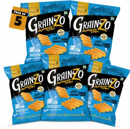 PurvaBite's GRIANZO Dahi Papdi Chat Flavored Chips – Rich, Cheesy & Crunchy Snack Chips