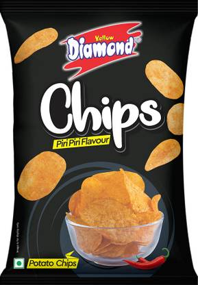 Yellow diamond Piri Piri Chips