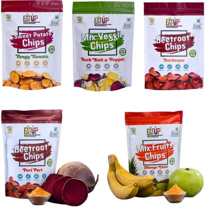 EATUP TangyTomato,Salt&Pepper,BBQ,Peri Peri,Mango Chilli Chips