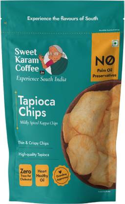 Sweet Karam Coffee Kerala Tapioca Chips - Mildly Spiced Chips