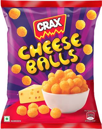 CRAX Cheese Balls Puff Snacks Chips