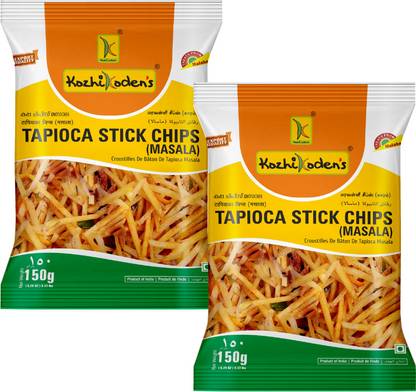 kozhikoden's Tapioca Stick Masala Chips Crunchy Authentic Kerala Snack Chips