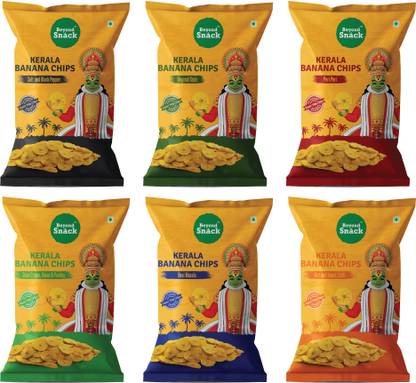 Beyond Snack Kerala Banana Chips- 6 flavours Combo 600gms