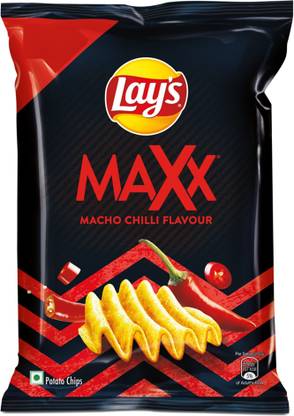 Lay's Maxx Potato Chips , Macho Chilli, Crunch Crispy Chips & Snacks Chips