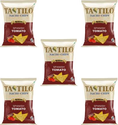 Tastilo Spanish Tomato Nachos, Gluten-Free, Non-GMO Corn, Zero Cholesterol, No Trans Fat Nachos