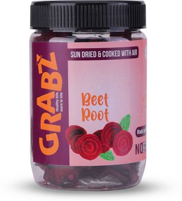 grabz CRUNCHY BEETROOT CHIPS | Air-Fried | Oil-Free, Tasty and Crunchy Chips