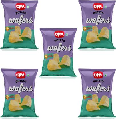 Om Sweets & Snacks Salted Potato Chips Aloo Chips Salty Wafers
