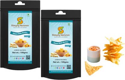 Simply Naturos Crunchy Cheese Nachos | Tortilla Nacho Chips Nachos