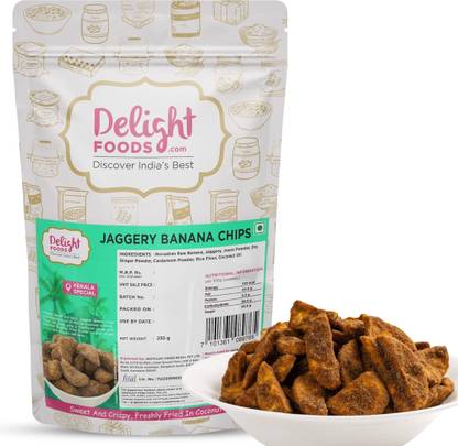 Delight Foods Nendran Jaggery Banana Chips Chips