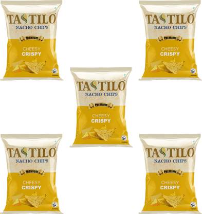 Tastilo Cheesy Crispy Nachos Gluten-Free, Non-GMO Corn, 40% Less Oil, Zero Cholesterol Nachos