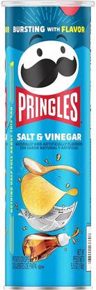 Pringles Salt & Vinegar Naturally And Artificially Flavored Con Sabor (IMPORTED FROM USA) Chips