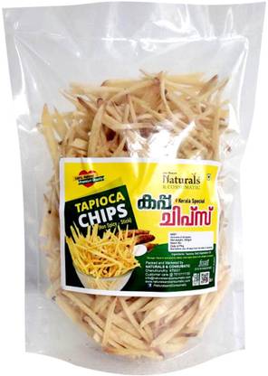 naturals & consumatic Kerala Tapioca Non Spicy Sticks (Kappa) Chips – Ready to Eat Chips