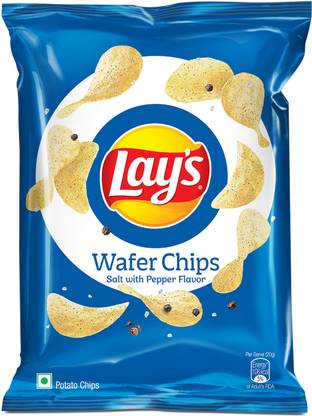 Lay's Wafer Style Salt with Pepper Flavour Chips