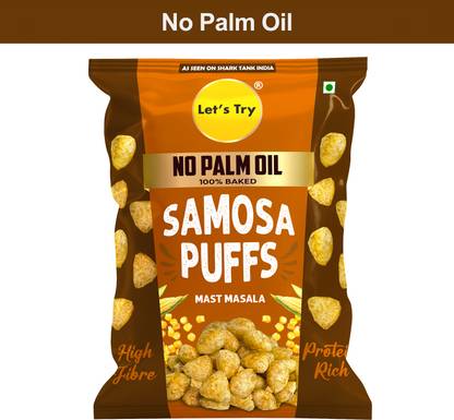 Let's Try Mast Masala Samosa Puffs Puffcorn