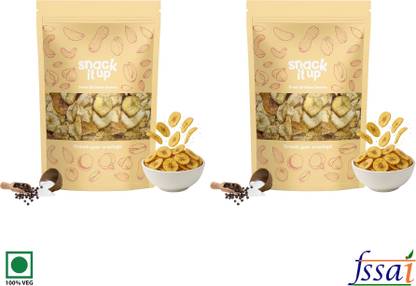 SNACK IT UP Banana Chips,Crispy South Indian Snack | Classic Flavour, Vacuum Fried Chips