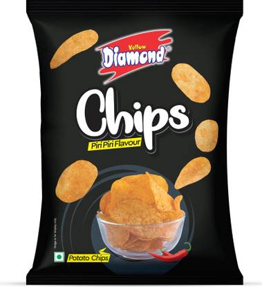 Yellow diamond Piri Piri Chips