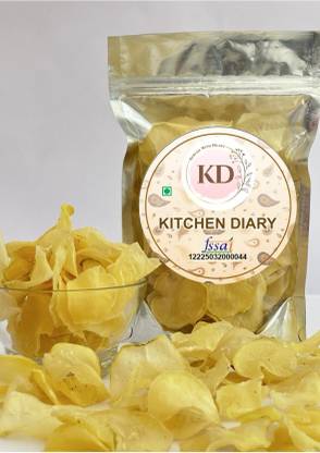 KITCHEN DIARY Potato Chips/ Aalu Ke Chips. / Aalo Papadi Fryums Chips