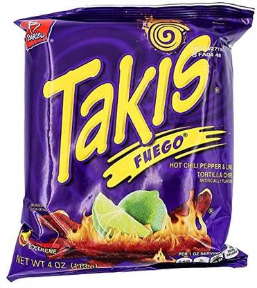 Takis Fuego Crunchy Rolled Chips Tortillas