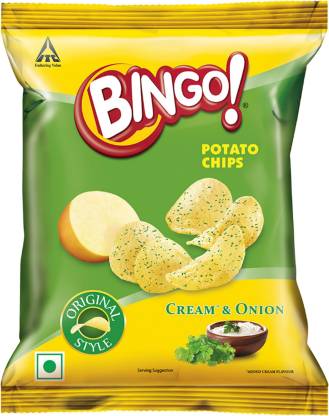 Bingo Original Style Cream and Onion Chips Price in India - Buy Bingo ...