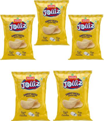 TASTEA ANAND SIMPLY SALTED CHIPS 200gm Pack of 5 Chips