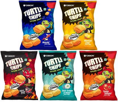 ORION Korean Turtle Corn Chips Assorted snack box - 5 Flavor Chips