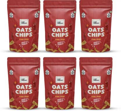 Chef Urbano Oats Chips Piri Piri 85g Pack of 6 Chips