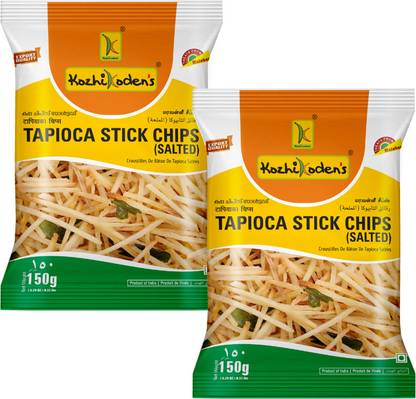 kozhikoden's Tapioca Stick Salted Chips Crunchy Authentic Kerala Snack Chips