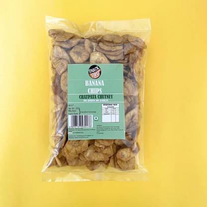 SNACK FIRST Banana Chips Crispy Snack, Chatpata Chutney Flavor Chips
