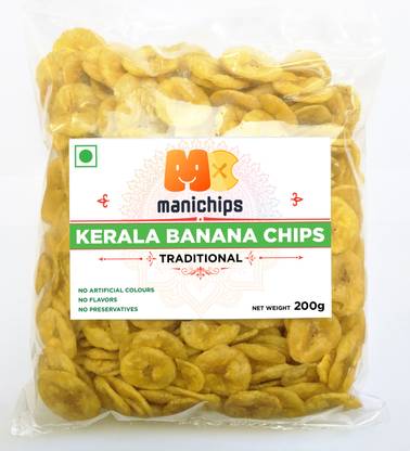 Manichips Kerala Banana Chips - No Preservatives, No Color, No Flavour added in Chips