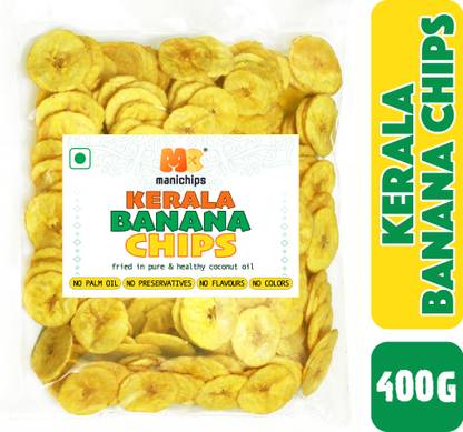Manichips Kerala Banana Chips fried in pure coconut oil - Tastier & Healthier Nendran Chips