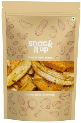 SNACK IT UP Red Chilli Flavour Kerala Original Banana Chips/Wafers | Healthy Tea Time Snack
