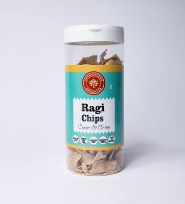Dhanigreens Organics Cream & Onion Ragi Chips