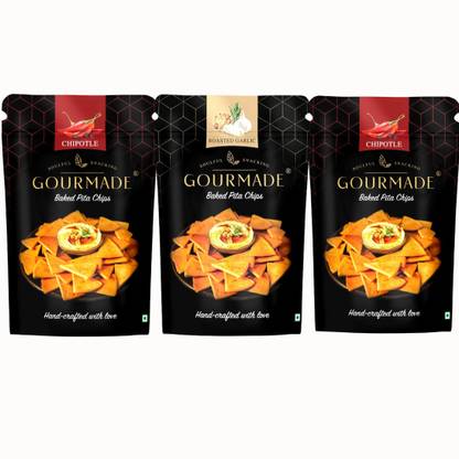 Gourmade Pita Chips Chipotle & Roasted Garlic Chips