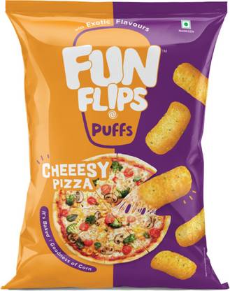 Fun Flips Puffs - Cheeesy Pizza Puffcorn