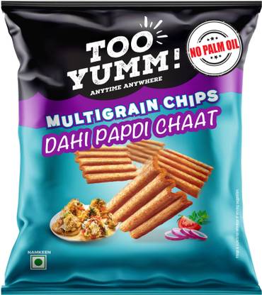 Too Yumm! Dahi Papdi Chaat Multigrain Chips No Palm Oil 60% less Saturated Fat Chips