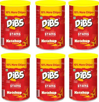 DIBS Potato Crisps On the Go Adventure Ketchup Chips (Pack of 6) Chips