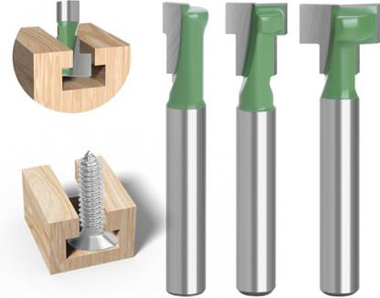 SERPLEX High Efficiency Router Bits Set for Wood Slotting Combination Chisel Set