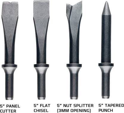 AASONS AASONS 4 Pcs Pneumatic Chisel Set For 150/190/250 Air Hammer Combination Chisel Set
