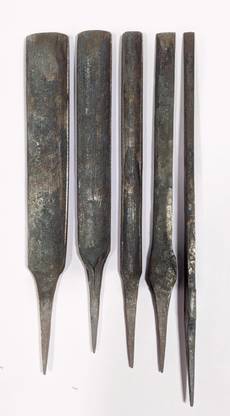 MRTSL Wood Carving-Designing Chisel-Gouges ( 0.8 in - 1.2 mm) With Wooden handle Combination Chisel Set