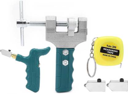 FLAMINGO ENTERPRISE Glass Tile Cutter Tool Kit - Ceramic Tile Cutter Glass Tile Cutter Tool Kit - Ceramic Tile Cutter Bevel Chisel