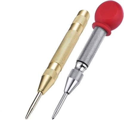 AASONS AASONS Marking Punch to Break Glass Or Marking Jewelry, Aluminium, Leather, Wood Marking Punch, Automatic Impact Center Punch, with Hardened Tip Metal Firmer Chisel
