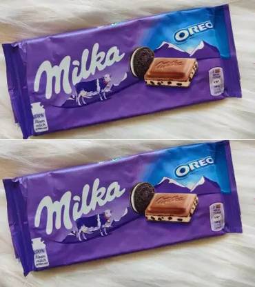 milka Oreo Milk Chocolate Imported Bars (100 g) Pack Of 2 Bars