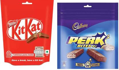 NESTLE KITKAT Chocolate & Perk Home Treats Bars